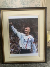 Framed Photograph Of David Beckham In England Shirt
