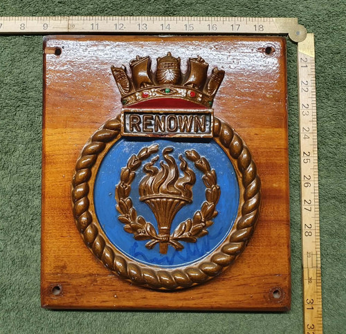 Vintage hms renown royal navy - hms,