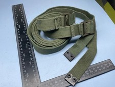 Original Pair British Army WW2 1945 Dated - 44 Pattern Webbing Shoulder Straps