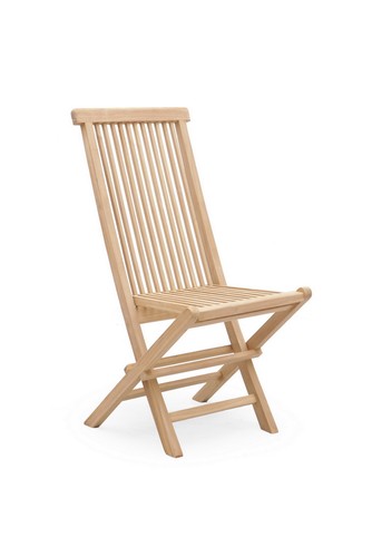 89cm folding teak chair brown - folding,