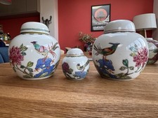 Trio vintage ginger jars 2 - vintage,