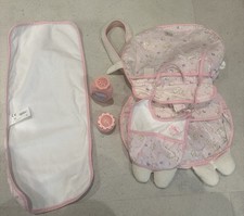 BABY ANNABELL SHEEP CHANGING BAG VINTAGE ZAPF DOLLS ANNABEL MAT ACCESSORIES