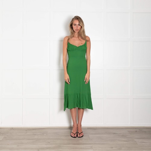 Reformation green tie shoulder - reformation,