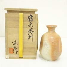 Bizen ware Moto Michio Tokuri with box, ceramic, very good used condition