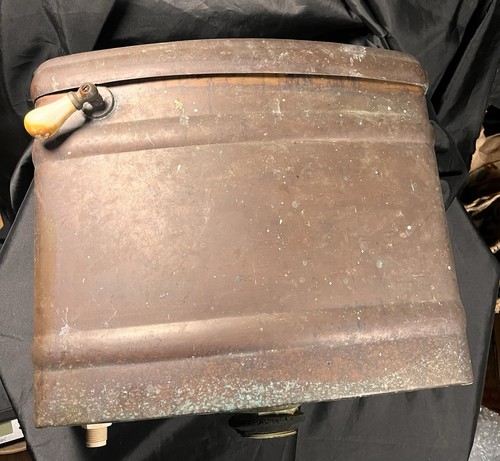 Antique copper toilet - 17”,