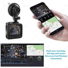 4K Built in WiFi GPS Car Dash Camera Recorder UHD 2160P LCD 170隆茫 WDR Night Visi