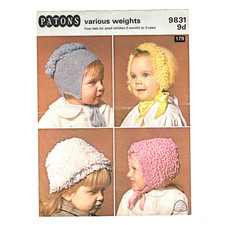 Baby + Child hat knit patterns