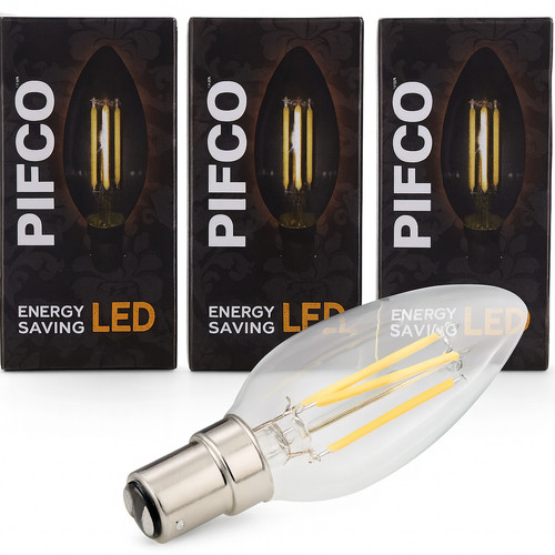 Led b15 candle bulbs - 3x,
