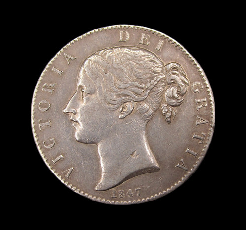 Victoria 1847 silver young - silver,