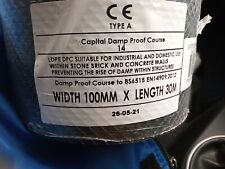 Capital DPC Roll of 100mm x 30Mtr 30 METRE Damp Proof Course Membrane two rolls