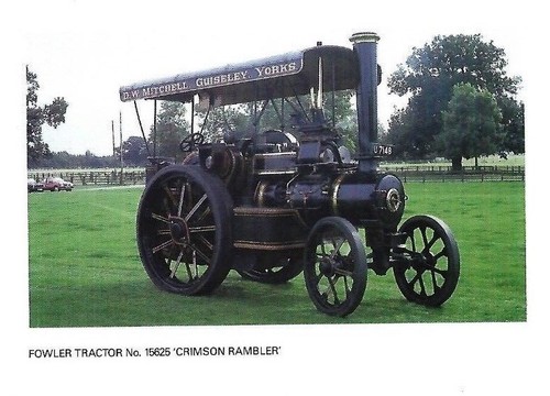 Vintage traction engine - engine, post