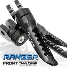 BLACK RANGER Front Foot Pegs 40mm Lower For Honda CBR600F (PC41) 12-15 14 13