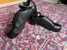 Goleen Irish Dance Heavy Shoes Size 7 Ladies Women’s Black Leather Never Worn