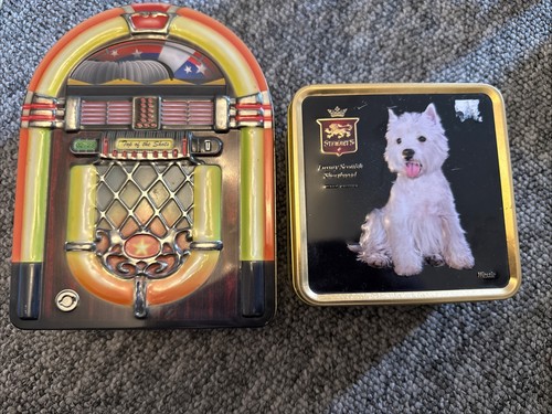 Empty biscuit tins 2 - tins, x