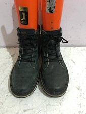 Lacoste size 6 lined mens ankle grey desert leather  boots shoes - AA