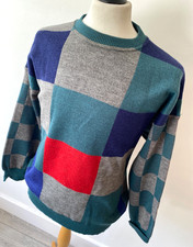 VTG mens 80's GREY MULTI BLOCK