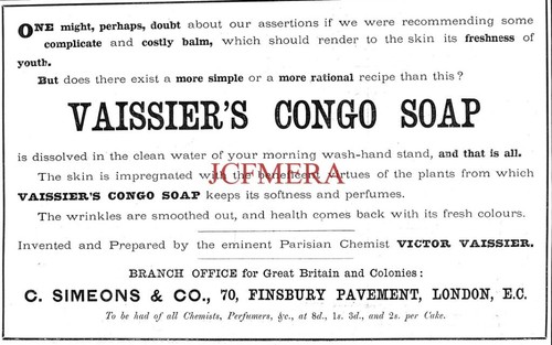 Vaissier congo toilet soap - vaissier's, 'congo'