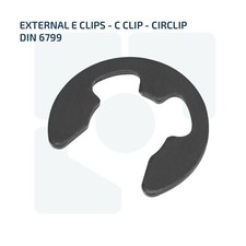 EXTERNAL E-CLIPS RETAINING