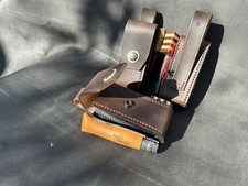 Opinel No.8 Sheath With Firesteel Handmade Leather Belt Pouch