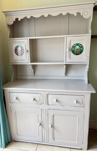 Vintage pine welsh dresser - pine,