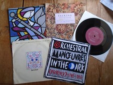 OMD 5 x 7" VINYL 45 BUNDLE JOAN ARC LIVE/DIE SO IN LOVE MAID LOUD & CLEAR