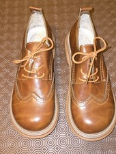 Brand new Women’s Brown Leather Lace Up Brogue Oxford Shoes UK 6.5 EU 40