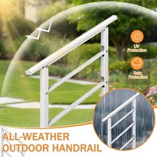 Handrail Railing for Stairs 1 to 3 Steps Handrail for Garden Outdoor Step