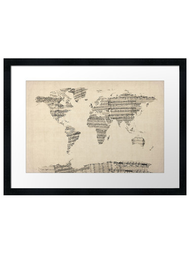 Map the world - the, old