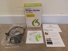 Nuance Dragon Dictate for Mac Speech Recognition Program 4.0 DVD ROM REV C - NEW