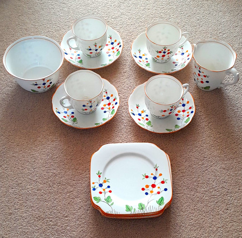 1930s bell china hand painted - china,