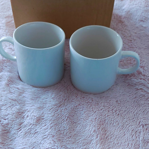 Set white ceramic coffee - set, 2
