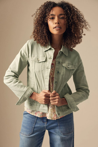 Women denim jacket - denim,