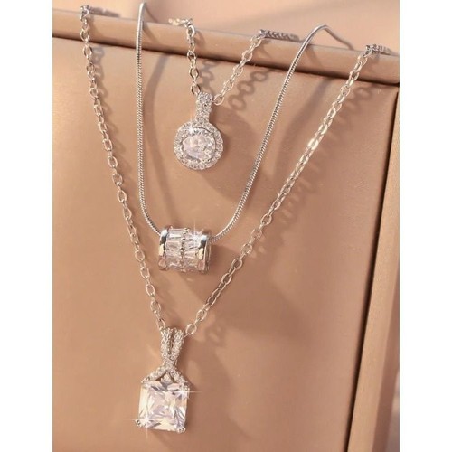 3pc silver cubic - 3pc,