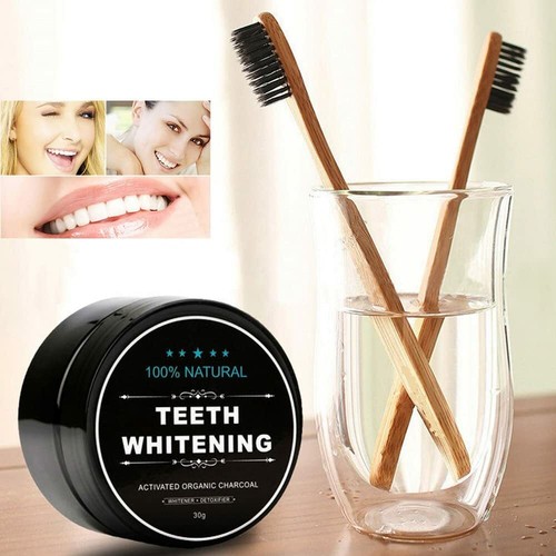 Charcoal teeth tooth whitening - tooth,