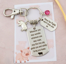 Personalised Pig Keyring