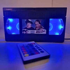 Rom Coms & Comedies LED VHS Video Tape Lamp Birthday Christmas Gift Retro Light