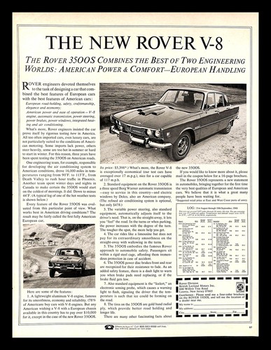 1969 rover 3500s - rover, car