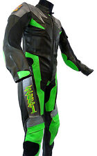 Baby Biker Speed Demon Kids Motorcycle MiniMoto Full Leather Race Suit Green T