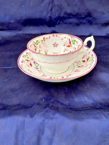 Staffordshire pink lustreware - pink,