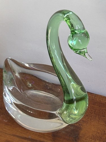 Clear with green neck - with,