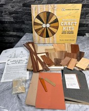 Vintage World of Wood Marquetry Craft Kit Make A Wooden Veneer Picture Kit