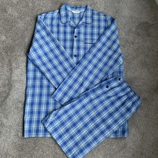 M & S Men’s Checked Pyjamas 100% Cotton ( L)
