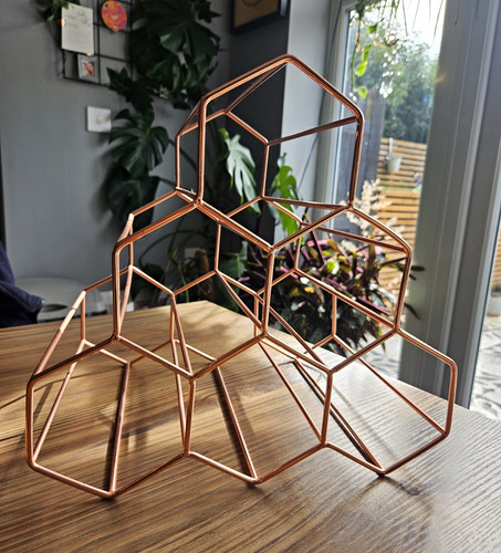 Geometric copper wine - copper, or