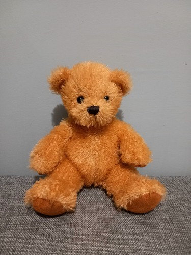 Small fluffy brown teddy - small,