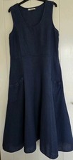Blue Linen Dress By Woolovers