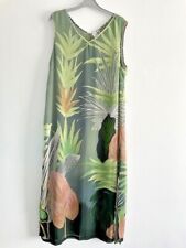 vintage 90s Dress Size 16 Multicolour Sleeveless Phool Boho Hippie Festival