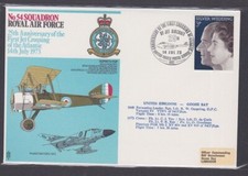 British Forces 1973 RAF Cover Squadron No. 54 Sopwith Pup Jet Aircraft BFPO 1402