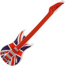 Inflatable Union Jack Guitar  106cm CORONATION  Loot/Party Bag Fillers Wedding