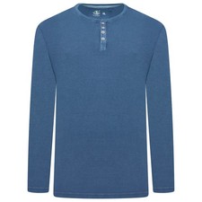 New Mens Henley Neck Waffle Knit Casual T-Shirt Grandad Collar Designer Tee Top