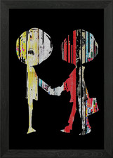 Art rock radiohead Framed Wall Art Poster Canvas Print Picture